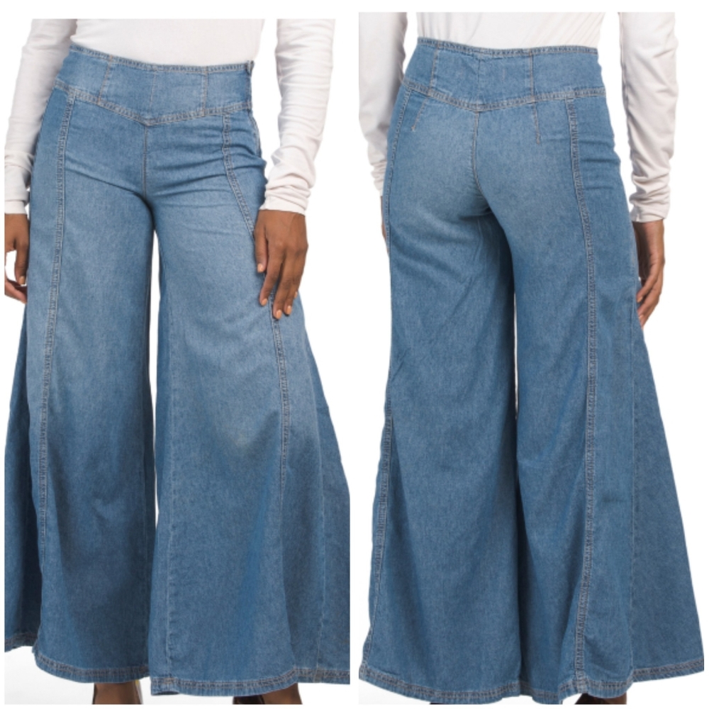 🔥Size25&27🔥Free People Super Wide Leg Jeans - Picture 2 of 11